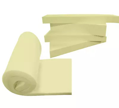 Cut To Size Memory Foam Cushions 1  2  3  4  5  6  Replacement Cushion Seat Pad • £13.99