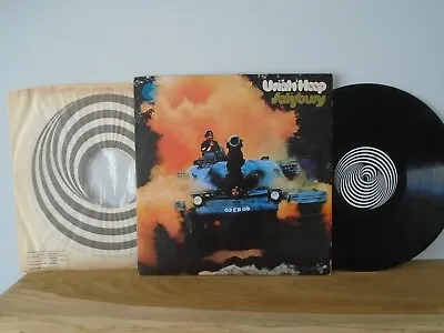 Uriah Heep - Salisbury UK 1st Press Vertigo Swirl Vinyl LP 6360 028/ Inner EX/VG • $211.57