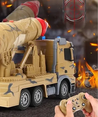 New 11CH Missile Launcher Truck RC Military Truck 2.4G Army Model Kids Toy Gift • $69.99