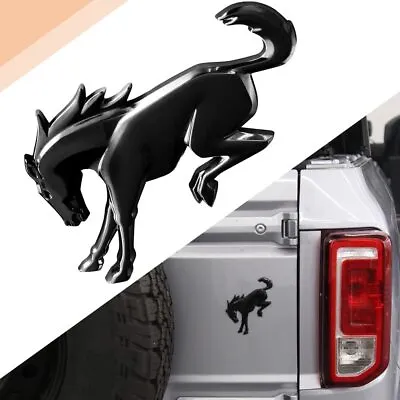 BLACK Bucking Bronco Tailgate Emblem For 2021-2023 Ford Bronco • $15.99