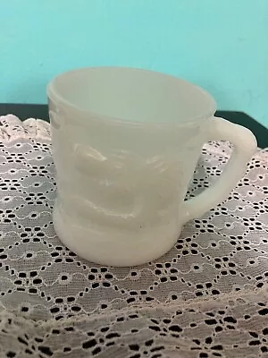 Vintage DC Comic Grog Milk Glass Mug Coffee Cup Caveman Johnny Heart Fire King • $8