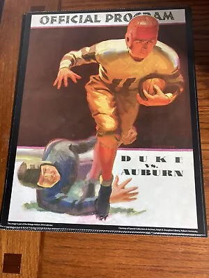 Auburn Vs Duke Vintage Football Poster - Great For Framing • $8.49