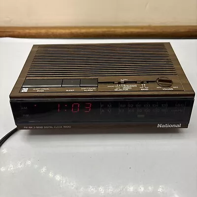 Vintage National RC-6060 Alarm Digital Clock AM/FM Radio • $59.99