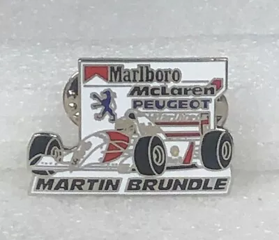 F-1 Marlboro McLaren Peugeot/ Martin Brundle-Cloisonné Pin • $8.95