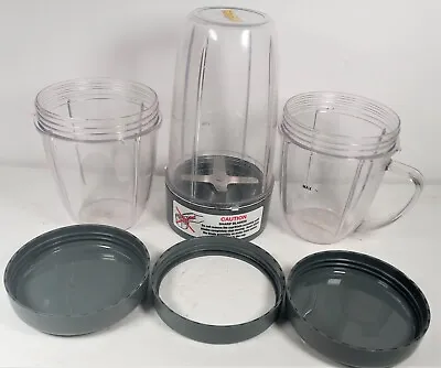 Magic Bullet Deluxe (Seen On TV) Stainless Cross Blade 1 Tall 2 Small Cups PARTS • $18.99