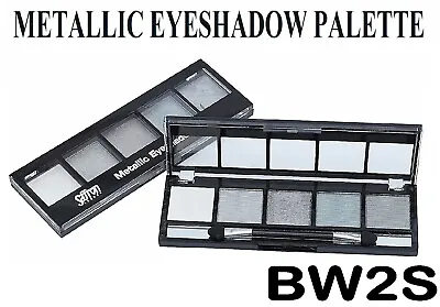 £3.40 • Buy Saffron Metallic Eyeshadow Palette Shimmer Eye Colours 