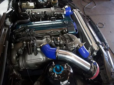 $91.97 • Buy 3  Cold Intake Pipe Air Filter Kit For BMW E36 2JZGTE VVTI 2JZ Stock Twin Turbo