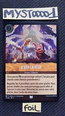Disney Card Lorcana TCG It's La Fête 25/204 Foil Chapter 1 French New  • £6.05