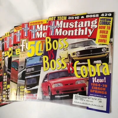 Mustang Monthly Magazine Lot (11) Total Years 1996 1997 • $26.99