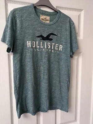 Men's Boys Hollister Top/ T Shirt Turquoise Aqua Mint Green Size S • £2.95