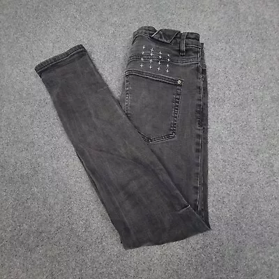 Ksubi Jeans Mens 31 Black Skinny Denim Cotton Button-fly Stretch Size 31 • $49.88