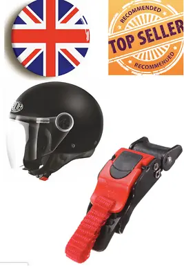 £4.60 • Buy Sawtooth Plastic Motorcycle Helmet Speed Clip Chin Strap Quick Release Red/Black