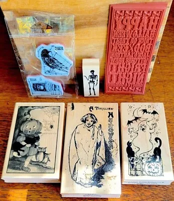 Choose From Lots Of Halloween Rubber Stamps All Classy • $6.50