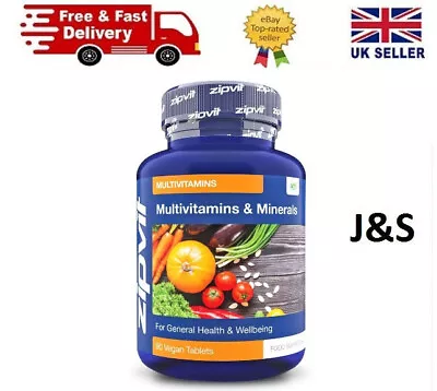 14 Essential Multivitamins & Minerals Vitamin C D & Zinc 90 Vegan Tablets • £7.49