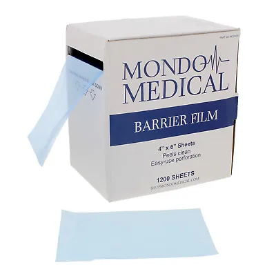 Mondo Medical Barrier Film Tattoo Tape Roll 1200 Sheets - Prep Dental Tape Box • $19.99