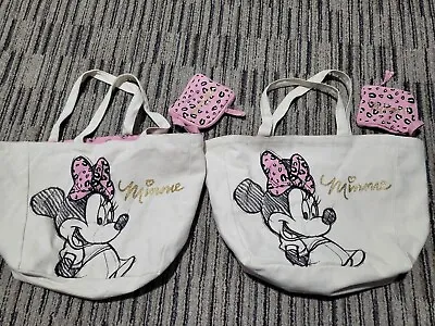 Twin Girls Minnie Mouse Tote Bags • £5