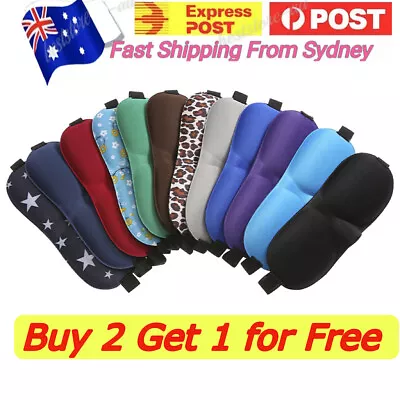 $4.68 • Buy Travel Sleep Eye Mask Soft 3D Memory Foam Padded Shade Cover Sleeping Blindfold