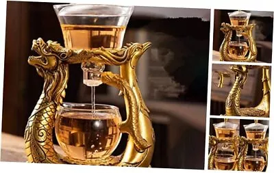  Lazy Kungfu Glass Tea Set Heat-resistant Water Diversion Teapot Single • $94.61