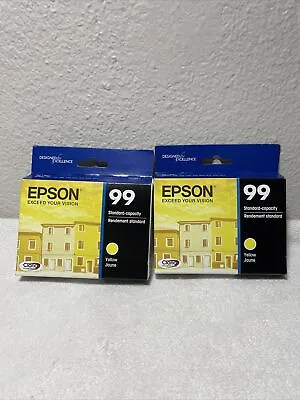 Epson 99 Yellow Standard Capacity Single Ink Cartridge  T099420 Best By 10/2024 • $16.99