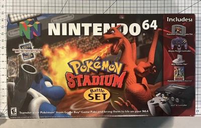 $1599.99 • Buy N64 Nintendo 64 Pokemon Stadium Battle Set Near Complete