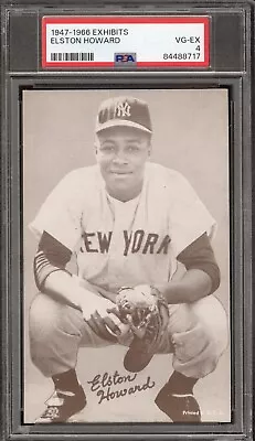 1947-66 Exhibits Elston Howard - PSA VG-EX 4 - New York Yankees - VSCARDS • $39