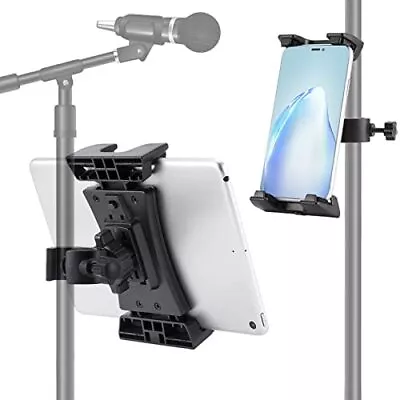 Microphone Stand Tablet Holder Portable IPad Mic Stand Mount Universal Tablet • £21.58