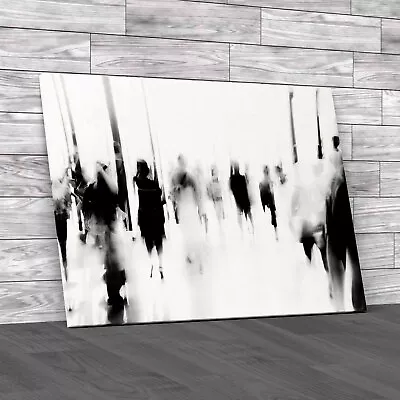 In The Crowd Abstract Canvas Print Large Picture Wall Art • £59.95