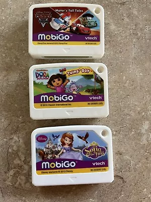 Vtech Mobigo Games Lot Of 3 Dora Cars Sofia • $14