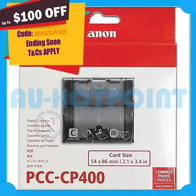 Canon PCC-CP400 Card Size Paper Cassette For Selphy CP900/CP910 Printer 54x86mm • $44.74