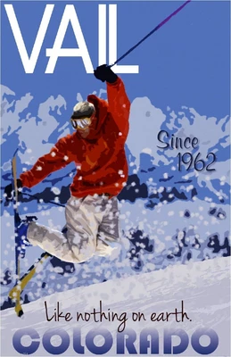 $74.95 • Buy 94111 Vail Colorado Ski Winter United America Decor Wall Print Poster