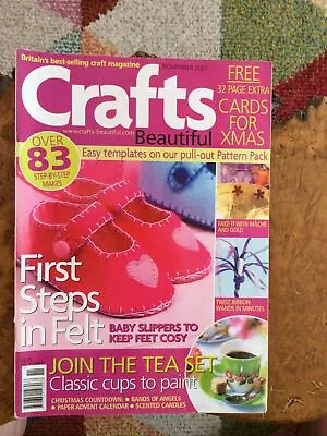 £5.99 • Buy Craft Magazine.crafts Beautiful November 2001.Issue 3.Felt.Ribbon Wands.paint