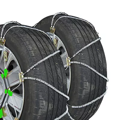 Titan Diagonal Cable Tire Chains On Road Snow/Ice 9.82mm 235/50-16 • $239.34