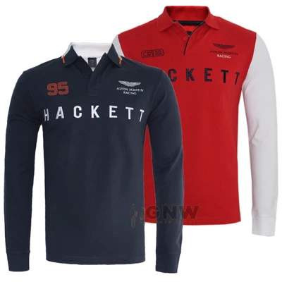 £54.99 • Buy HACKETT MEN'S ASTON MARTIN RACING MULTI LONG SLEEVE POLO Was £120