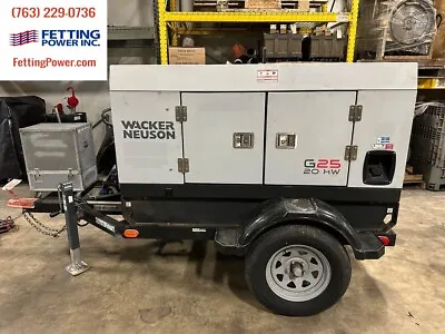 25kVA Wacker Neuson G25 Mobile Diesel Generator - 24395080 • $12500