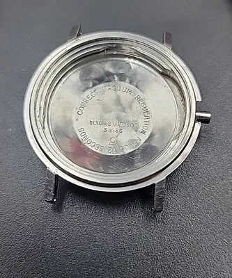 Vintage Mens Glycine Vacuum Watch 355742 Case Consationproof • $99
