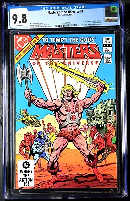 He-man ~ Masters Of The Universe #1 ~ Cgc 9.8 Wp ~ 1st He-man Skeltor ~ Dc 1982 • $248