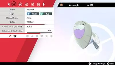 Legitimate 5 Max IV Shiny Arctovish Pokemon Sword & Shield • $3.91