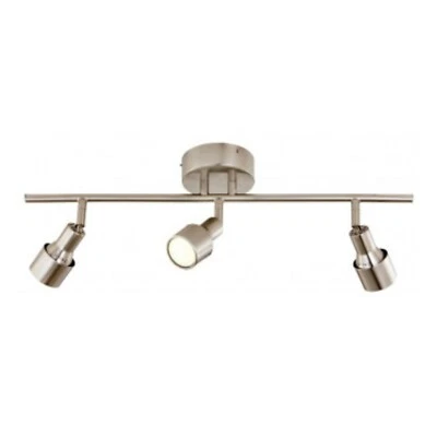 TP24 2274LED Valletta 3 Spot Bar LED Light Fitting - Satin Silver • £58.50