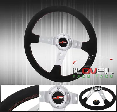 $46.99 • Buy Drifting Tracking Road Tuning Sport Steering Wheel God Snow Button Horn Jdm