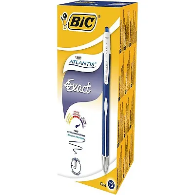 £31.12 • Buy Bic 918505 - Pen Ball Bic Atlantis Exact - 0,7mm - Blue - Pack 12 Pieces