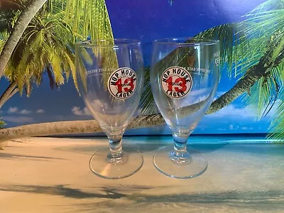 £5.95 • Buy Hop House 13 Logo Design Half  Pint Glass X 2 Brand New 
