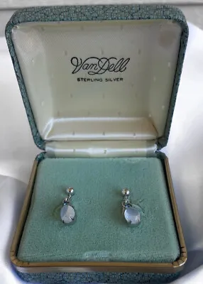 Van Dell Vintage Estate Sterling Earrings • $45