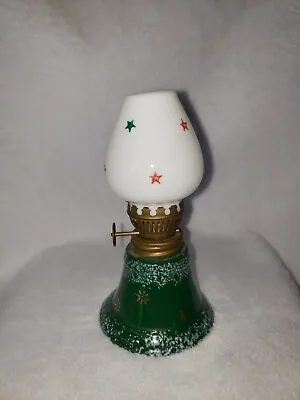 Ucagco Miniature Kerosene Lamp Japan Mid 20th Century. Red And Green Holiday • $27.80