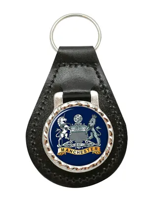 Manchester Regiment British Army Leather Key Fob • £7.99
