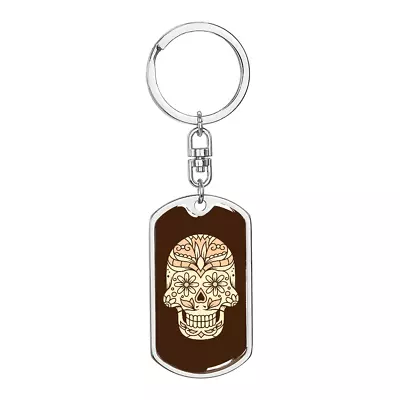 Calavera Mexican Sugar Skull 16 Color Stainless Steel Or 18k Gold Premium Swive • £62.69