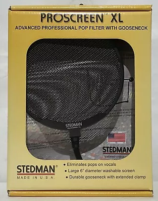 Stedman Proscreen XL Microphone Pop Filter W/ 13  Flexible Gooseneck • $39.99