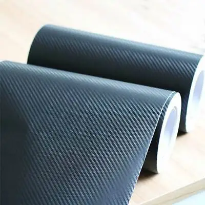 3D Wrap Film Roll  Sheet 1-27M Carbon Fiber Vinyl Sticker Car Waterproof Black • $15.71