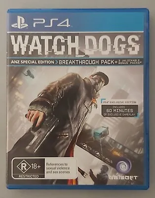 Watch Dogs Video Game PlayStation 4 (PS4) • $4.50