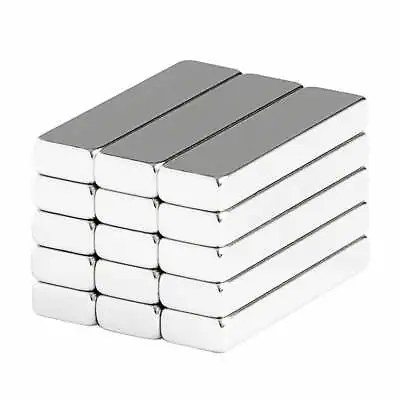 1 X 1/4 X 1/8 Inch Neodymium Rare Earth Bar Magnets N52 (15 Pack) • $15.99