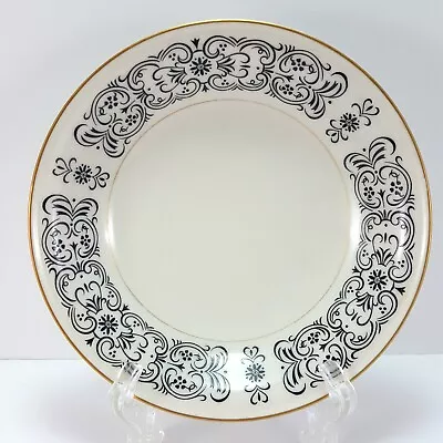 Mikasa Riviera 205 Berry Dessert Bowl Ivory Black Scrolls 5-5/8  • $7